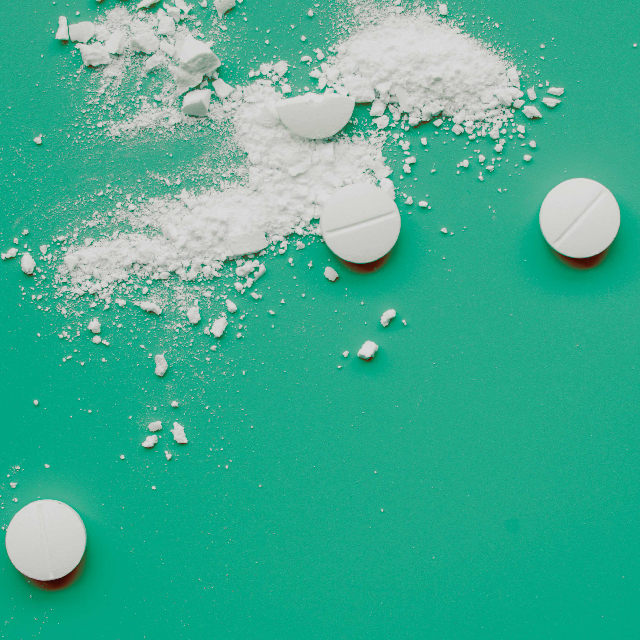 Crushed pills Lindor pharma mixer